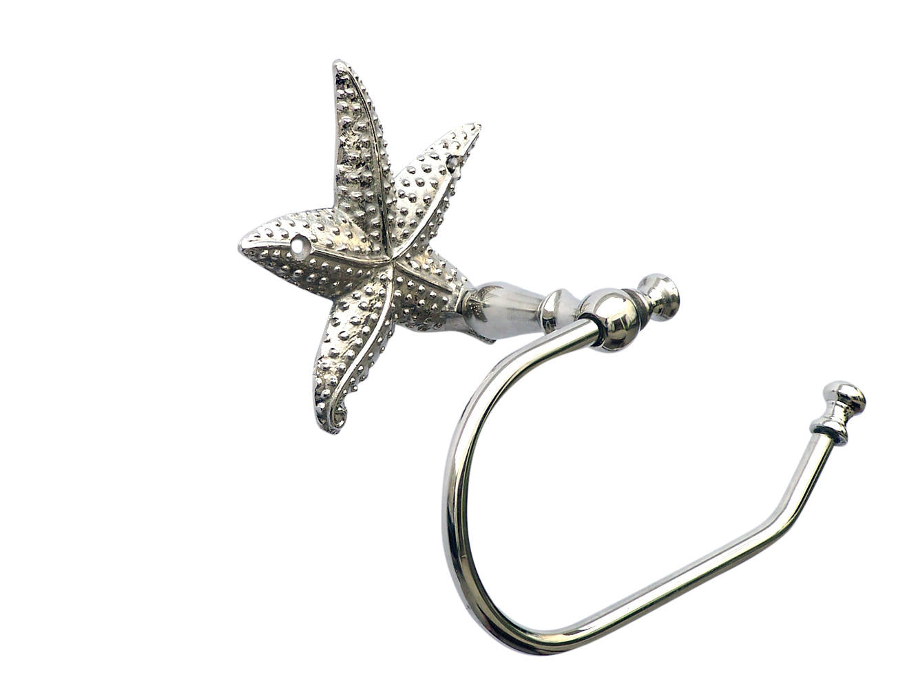 Chrome Starfish Hand Towel Holder 10""