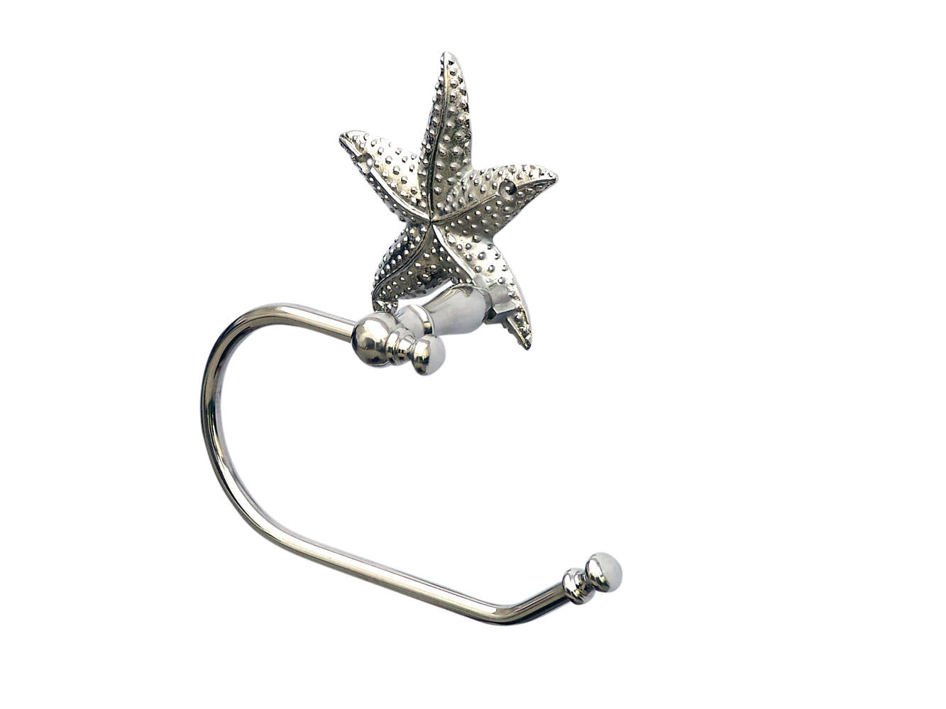 Chrome Starfish Toilet Paper Holder 10""