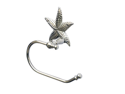 Chrome Starfish Toilet Paper Holder 10""