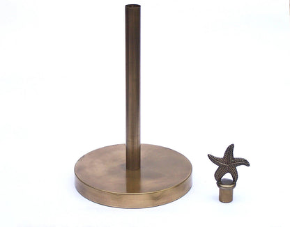 Antique Brass Starfish Extra Toilet Paper Stand 16""
