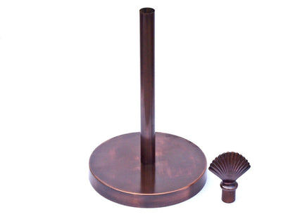 Antique Copper Sea Shell Paper Towel Holder 16""