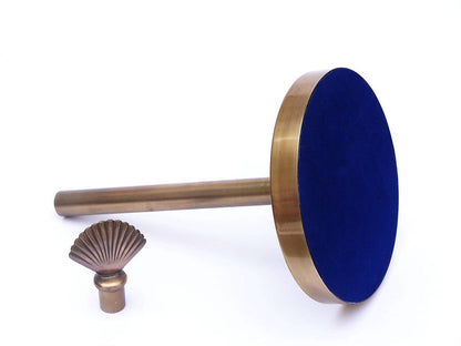 Antique Brass Sea Shell Extra Toilet Paper Stand 16""