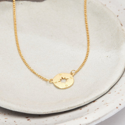 Best Friend Compass Necklace