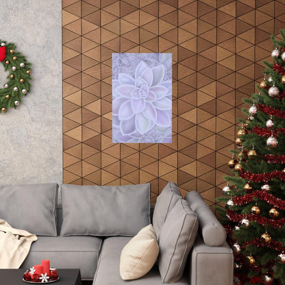 Graptopetalum Murasaki Succulent Pattern Botanical Print – Unframed Wall Art