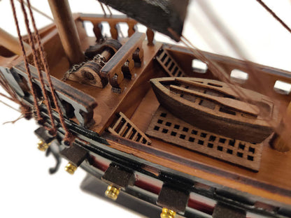 Wooden Captain Kidd's Black Falcon Black Sails Limited Model Pirate Ship 15""