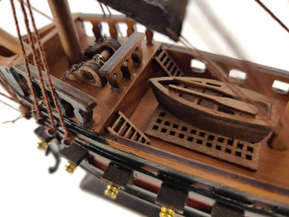 Wooden Blackbeard's Queen Anne's Revenge Black Sails Limited Model Pirate Ship 15""