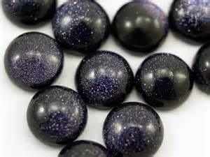 Blue Goldstone Round 12mm