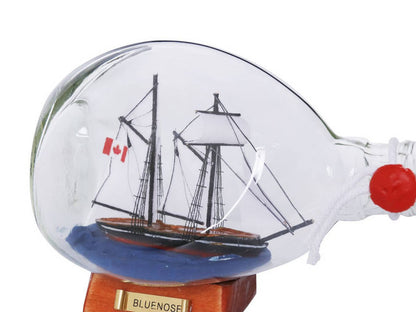 Bluenose Sailboat in a Glass Bottle 7""