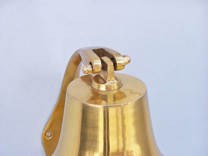 Brass Plated Hanging Harbor Bell 7""