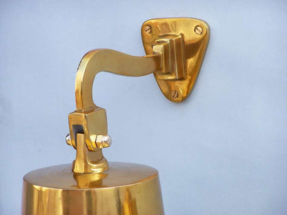 Brass Plated Hanging Ship's Bell 6""