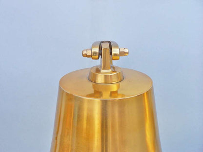 Brass Plated Hanging Harbor Bell 4""