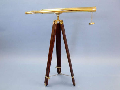 Floor Standing Brass Harbor Master Telescope 60""
