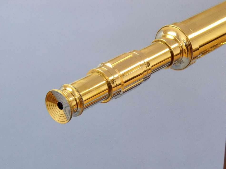 Floor Standing Brass Harbor Master Telescope 60""