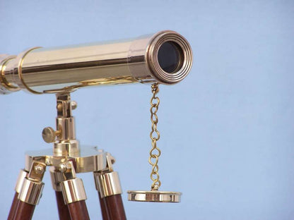 Floor Standing Brass Harbor Master Telescope 30""