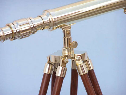 Floor Standing Brass Harbor Master Telescope 30""