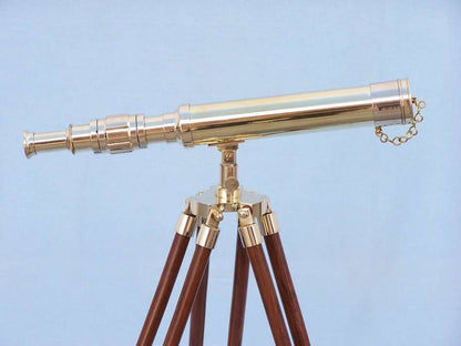 Floor Standing Brass Harbor Master Telescope 30""
