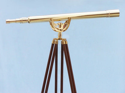 Floor Standing Brass Anchormaster Telescope 65""