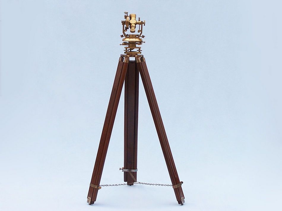 Floor Standing Brass Theodolite 62""