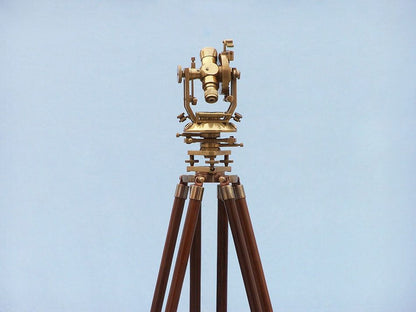 Floor Standing Brass Theodolite 62""