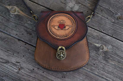 THE BRIGID - Crossbody Bag w/Celtic Knot Choice