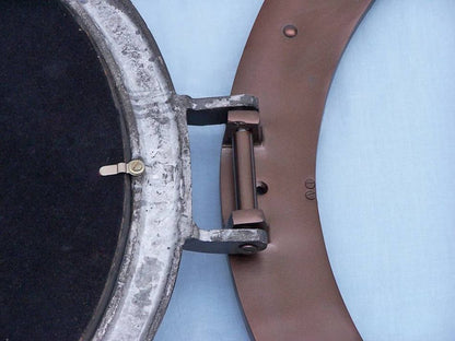 Bronzed Deluxe Class Porthole Clock 24""