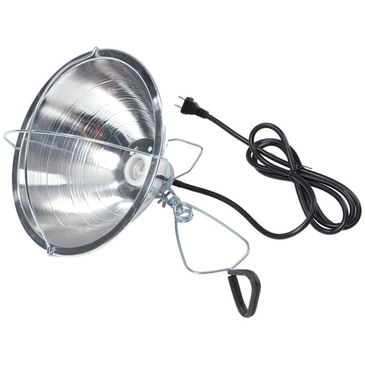 Clamp-On Brooder Heat Lamp for Chicks & Poultry - Compatible with 250W Red & Clear Heat Bulbs