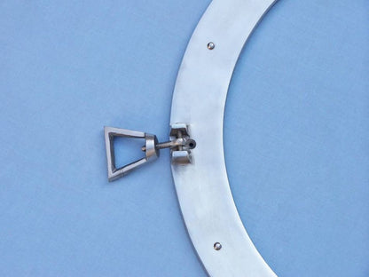 Brushed Nickel Deluxe Class Porthole Clock 24""