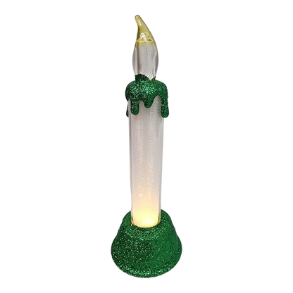 Light-Up LED Glittered 6 Inch Candle -