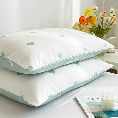 Pillowcase Two Washed Cotton Brushed Four Seasons