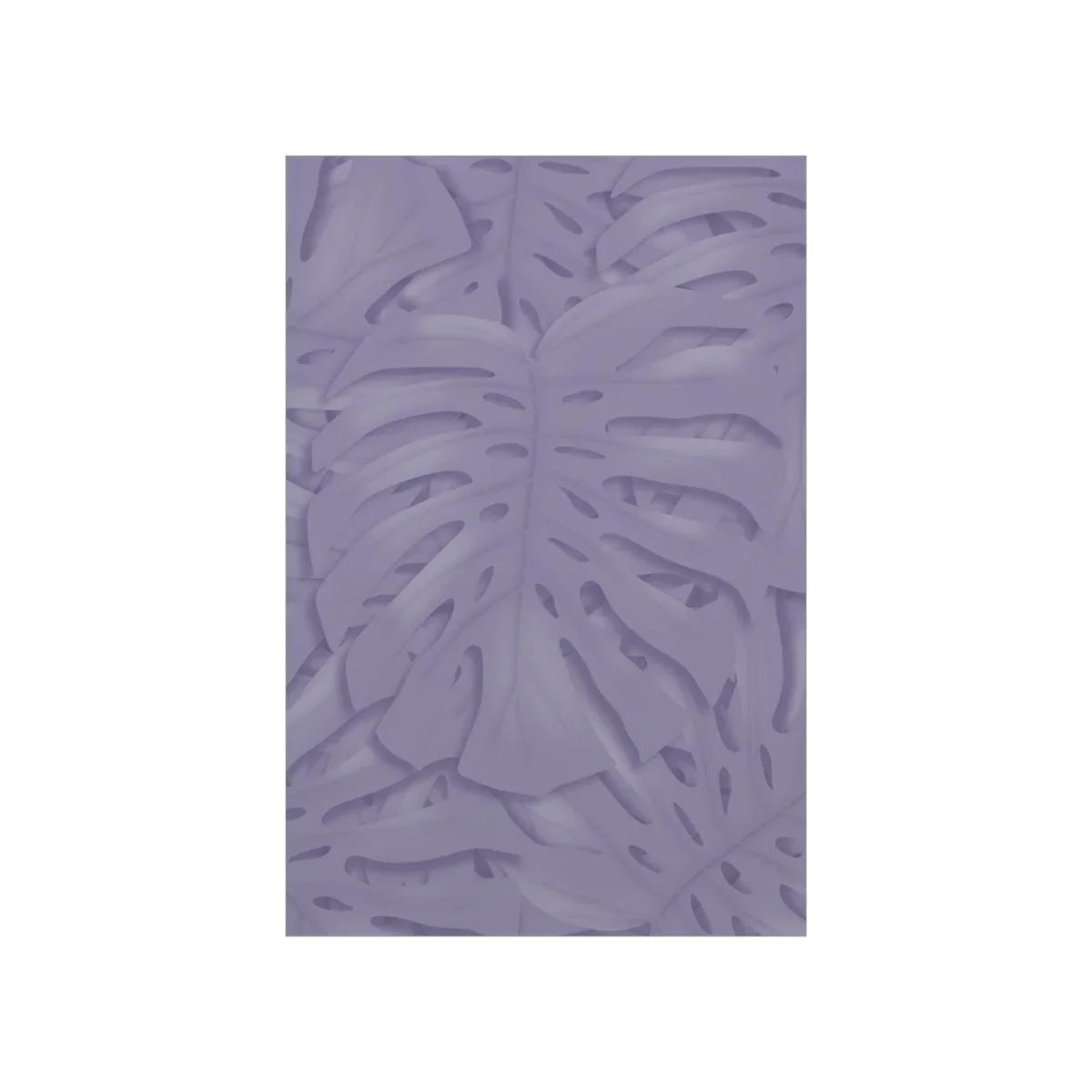 Violet Monstera Botanical Print – Unframed Wall Art