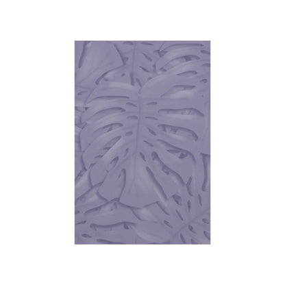 Violet Monstera Botanical Print – Unframed Wall Art