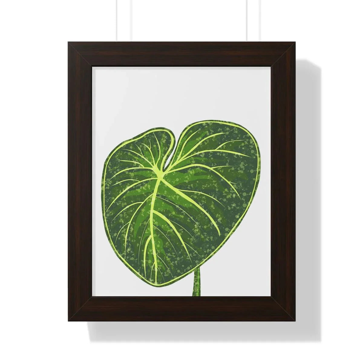 Philodendron Gloriosum Framed Print – Botanical Wall Art