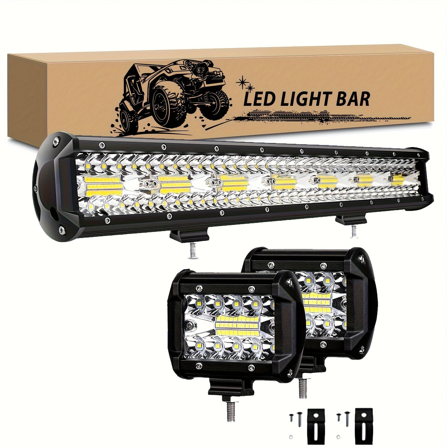 Pro-Series LED Off-Road Light Bar & Work Light Pods | 4" - 21" Weatherproof Lighting Kits