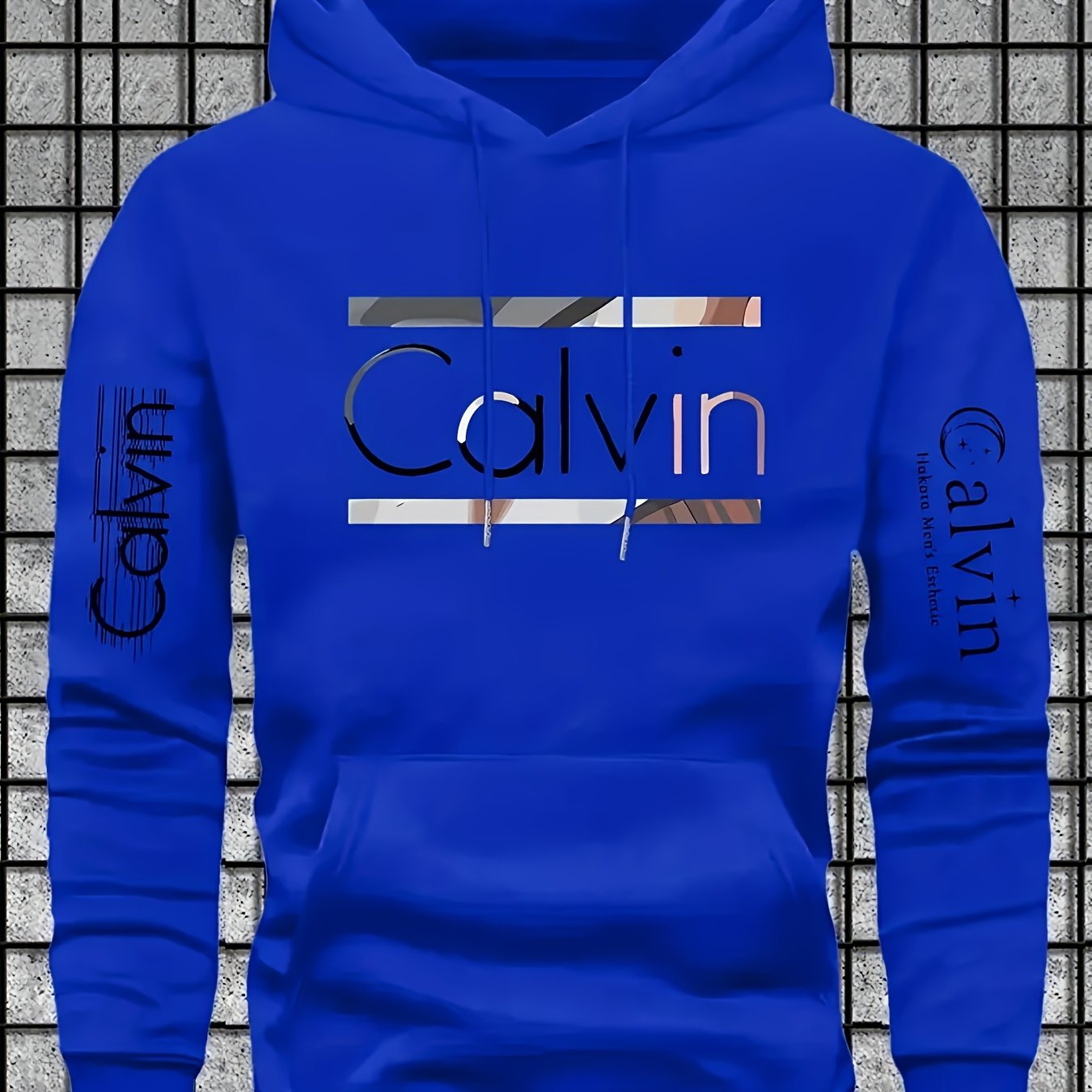 Mens Casual Versatile Hoodie Gal Letter Print