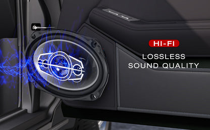 6 X 9 Coaxial Audio Speakers (Pair) 5-way 1000W Peak 4 Ohm Coaxial Tweeters Door Speakers