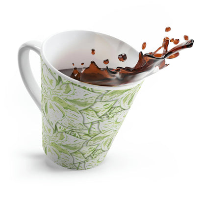 Snow Queen Pothos Pattern Ceramic Mug 12 oz