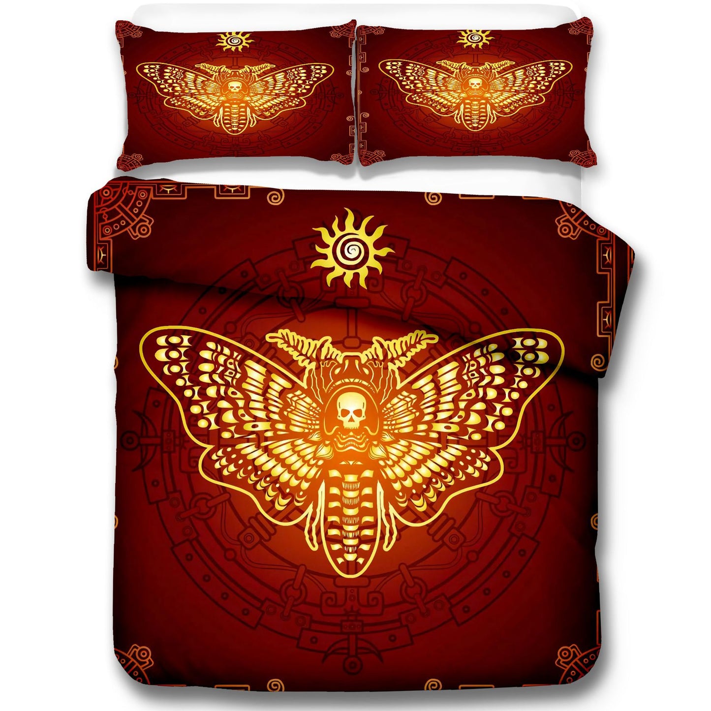 Moth Skull 3D Printing Skeleton Moth Death Skull Three-piece Set