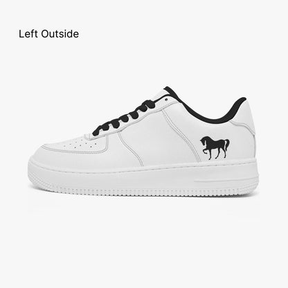 NESTDEER 977. AF1 Low-Top Leather Sports Sneakers - Tongue Printable