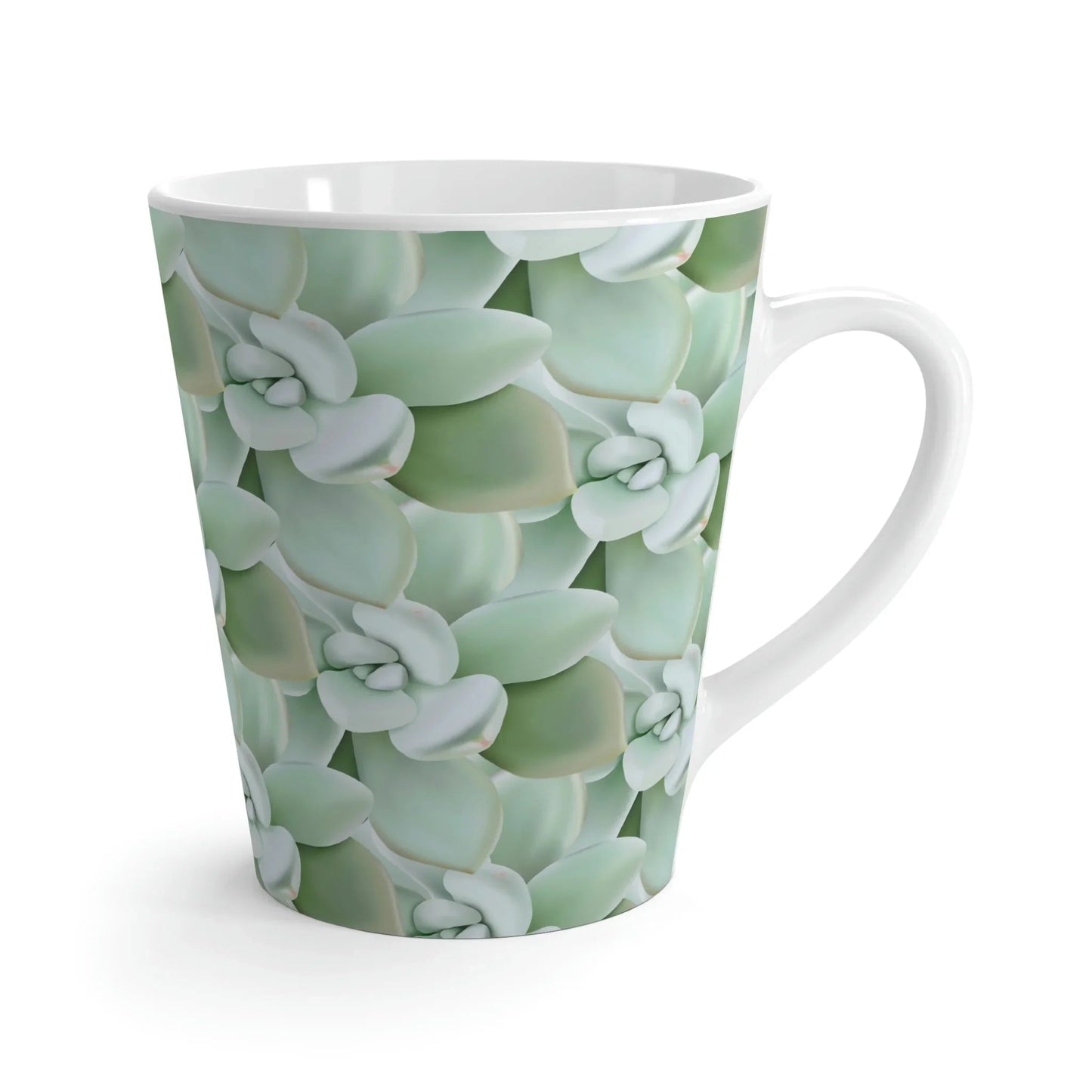 Pachyveria Haagei Succulent Pattern Ceramic Mug 12 oz