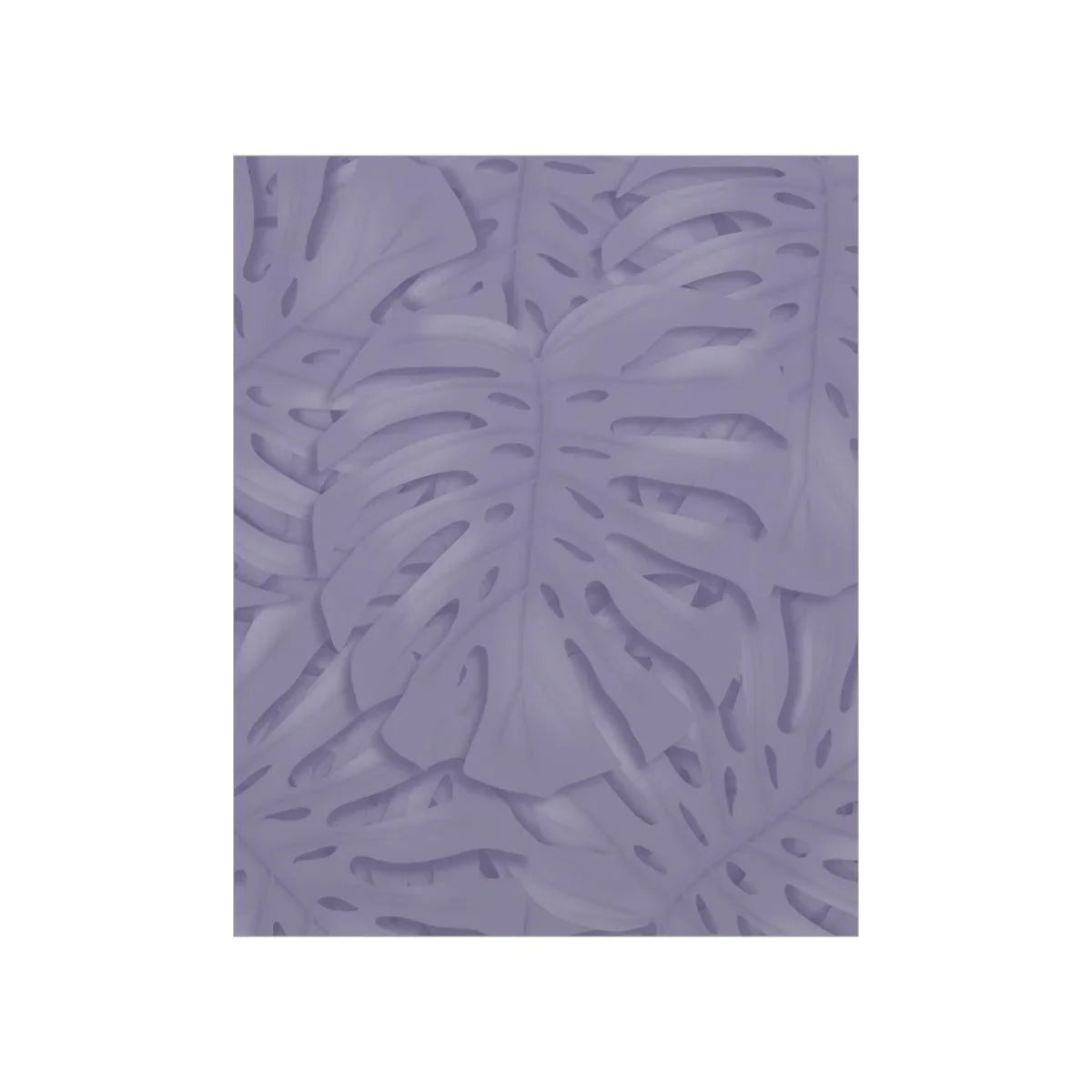 Violet Monstera Botanical Print – Unframed Wall Art