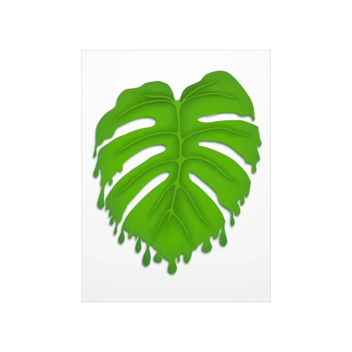 Melting Monstera Botanical Print – Unframed Wall Art
