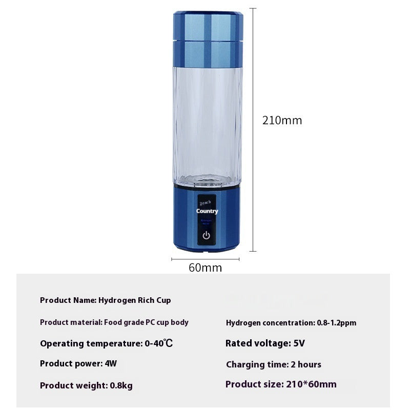 Portable Household High Concentration Hydrogen Rich Water Cup
