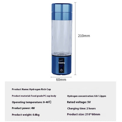Portable Household High Concentration Hydrogen Rich Water Cup