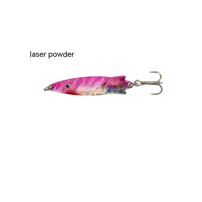 Curved Surface Lure Sequins White Stripes Lure Of Fishing Gear