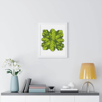 Calathea Yellow Fusion Framed Print – Botanical Wall Art