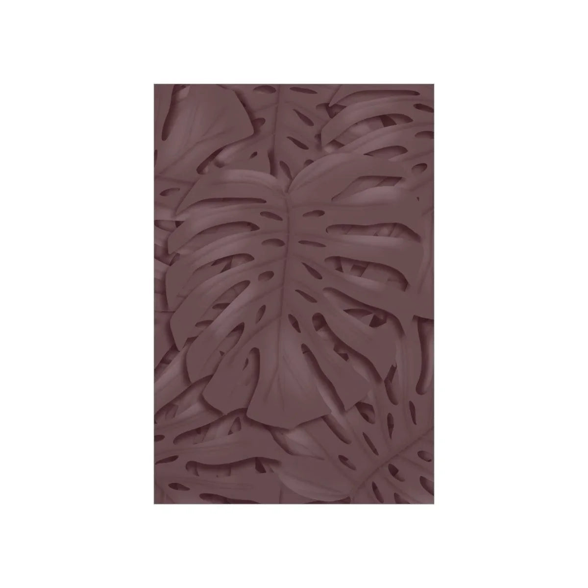 Merlot Monstera Botanical Print – Unframed Wall Art