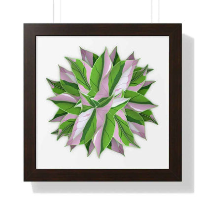 Syngonium Tricolor Pattern Framed Print – Botanical Wall Art