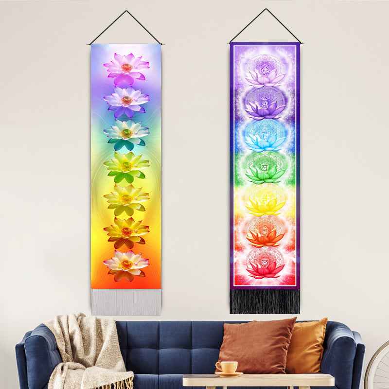 Decorative Hanging Paintings Printed Home Decor Wall Hangings Tassel Tapestries