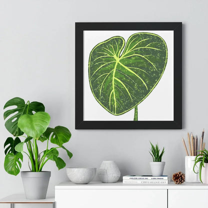 Philodendron Gloriosum Framed Print – Botanical Wall Art