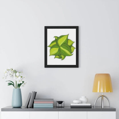 Philodendron Brasil Framed Print – Botanical Wall Art